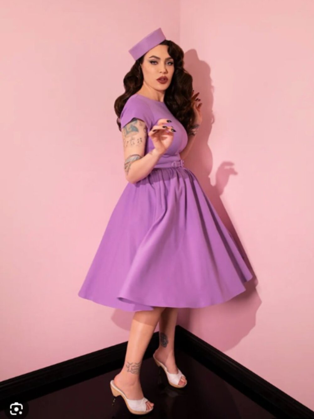 Avon Swing Dress in Vixen Lavender - Vixen by Micheline Pitt
